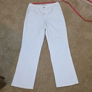 Dream Jeans White Straight-Leg‎ Pants Sz 10